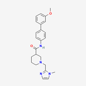 N-(3'-methoxy-4-biphenylyl)-1-[(1-methyl-1H-imidazol-2-yl)methyl]-3-piperidinecarboxamide