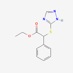 ethyl phenyl(1H-1,2,4-triazol-5-ylthio)acetate