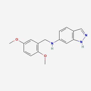 N-[(2,5-dimethoxyphenyl)methyl]-1H-indazol-6-amine