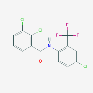 2,3-dichloro-N-[4-chloro-2-(trifluoromethyl)phenyl]benzamide