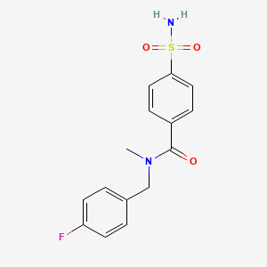 4-(aminosulfonyl)-N-(4-fluorobenzyl)-N-methylbenzamide