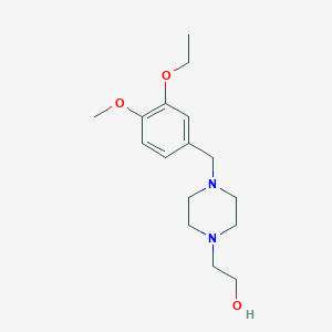 2-[4-(3-ethoxy-4-methoxybenzyl)-1-piperazinyl]ethanol