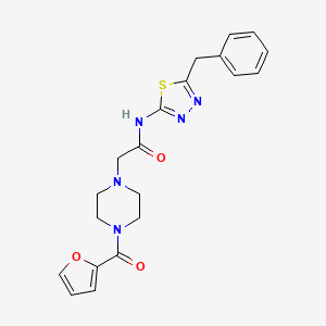 N-(5-benzyl-1,3,4-thiadiazol-2-yl)-2-[4-(furan-2-carbonyl)piperazin-1-yl]acetamide