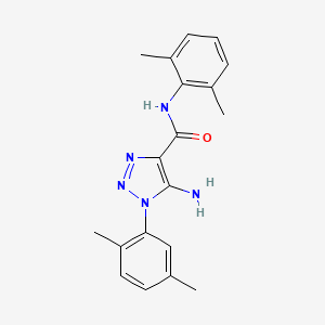 molecular formula C19H21N5O B5165884 5-amino-1-(2,5-dimethylphenyl)-N-(2,6-dimethylphenyl)-1H-1,2,3-triazole-4-carboxamide 