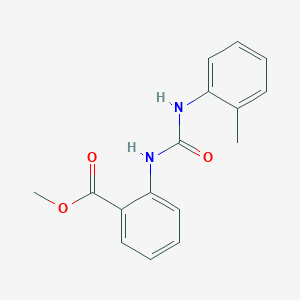 molecular formula C16H16N2O3 B5165887 methyl 2-({[(2-methylphenyl)amino]carbonyl}amino)benzoate 