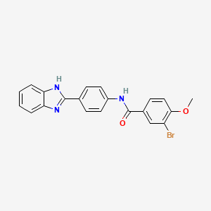 N-[4-(1H-benzimidazol-2-yl)phenyl]-3-bromo-4-methoxybenzamide