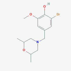 2-Bromo-4-[(2,6-dimethylmorpholin-4-yl)methyl]-6-methoxyphenol