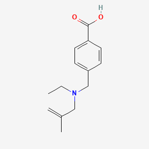 molecular formula C14H19NO2 B5165914 4-{[ethyl(2-methyl-2-propen-1-yl)amino]methyl}benzoic acid 