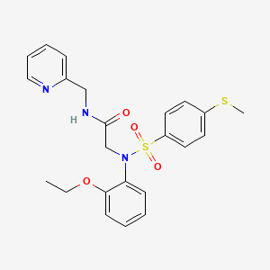 N~2~-(2-ethoxyphenyl)-N~2~-{[4-(methylthio)phenyl]sulfonyl}-N~1~-(2-pyridinylmethyl)glycinamide