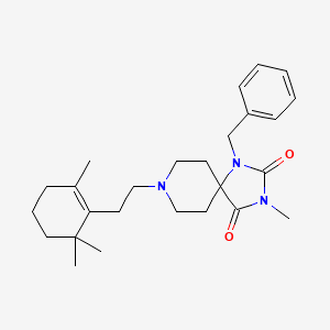 1-benzyl-3-methyl-8-[2-(2,6,6-trimethyl-1-cyclohexen-1-yl)ethyl]-1,3,8-triazaspiro[4.5]decane-2,4-dione