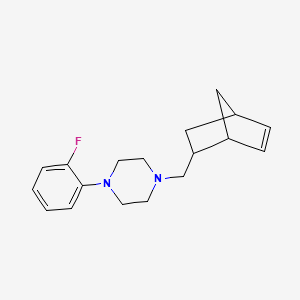 1-(bicyclo[2.2.1]hept-5-en-2-ylmethyl)-4-(2-fluorophenyl)piperazine