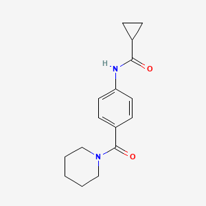 N-[4-(1-piperidinylcarbonyl)phenyl]cyclopropanecarboxamide