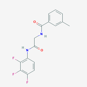 3-methyl-N-{2-oxo-2-[(2,3,4-trifluorophenyl)amino]ethyl}benzamide