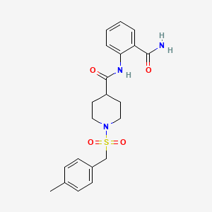 N-[2-(aminocarbonyl)phenyl]-1-[(4-methylbenzyl)sulfonyl]-4-piperidinecarboxamide