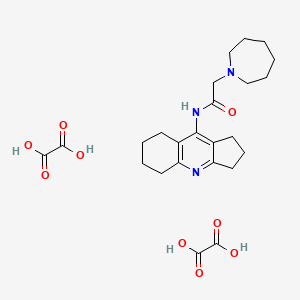 2-(1-azepanyl)-N-(2,3,5,6,7,8-hexahydro-1H-cyclopenta[b]quinolin-9-yl)acetamide diethanedioate