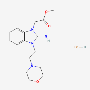 methyl {2-imino-3-[2-(4-morpholinyl)ethyl]-2,3-dihydro-1H-benzimidazol-1-yl}acetate hydrobromide