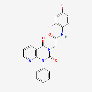 molecular formula C21H14F2N4O3 B5166063 N-(2,4-difluorophenyl)-2-(2,4-dioxo-1-phenyl-1,4-dihydropyrido[2,3-d]pyrimidin-3(2H)-yl)acetamide 