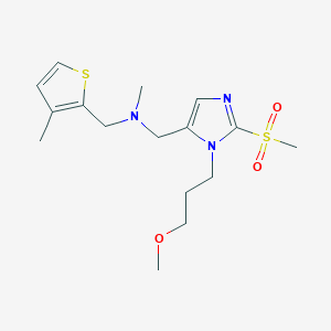 1-[1-(3-methoxypropyl)-2-(methylsulfonyl)-1H-imidazol-5-yl]-N-methyl-N-[(3-methyl-2-thienyl)methyl]methanamine