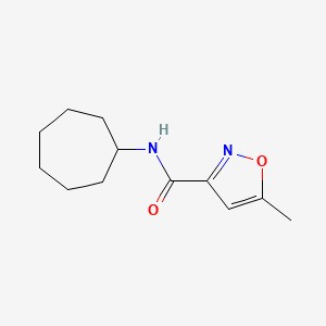 N-cycloheptyl-5-methyl-3-isoxazolecarboxamide