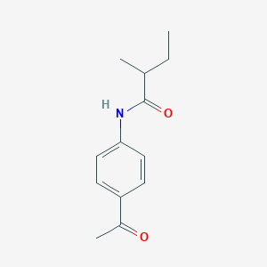 molecular formula C13H17NO2 B5166145 N-(4-acetylphenyl)-2-methylbutanamide 