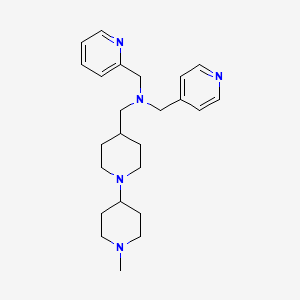 1-(1'-methyl-1,4'-bipiperidin-4-yl)-N-(2-pyridinylmethyl)-N-(4-pyridinylmethyl)methanamine