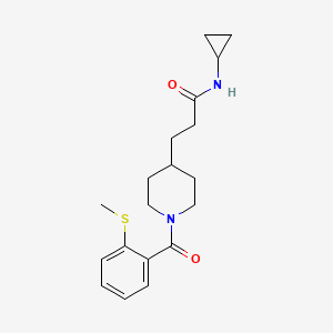 N-cyclopropyl-3-{1-[2-(methylthio)benzoyl]-4-piperidinyl}propanamide