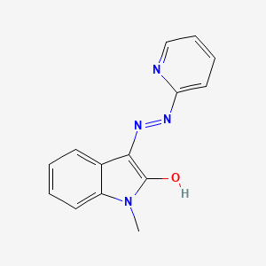 1-methyl-1H-indole-2,3-dione 3-(2-pyridinylhydrazone)