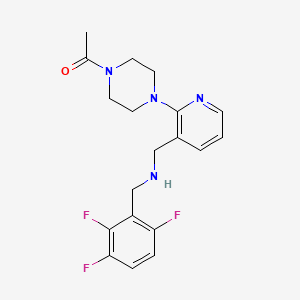 1-[2-(4-acetyl-1-piperazinyl)-3-pyridinyl]-N-(2,3,6-trifluorobenzyl)methanamine