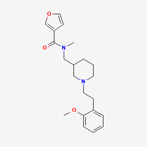 molecular formula C21H28N2O3 B5166245 N-({1-[2-(2-methoxyphenyl)ethyl]-3-piperidinyl}methyl)-N-methyl-3-furamide 