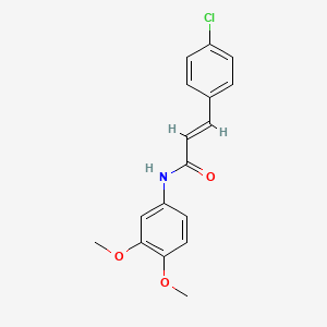 molecular formula C17H16ClNO3 B5166286 3-(4-chlorophenyl)-N-(3,4-dimethoxyphenyl)acrylamide 