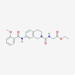 ethyl N-{[7-[(2-methoxybenzoyl)amino]-3,4-dihydro-2(1H)-isoquinolinyl]carbonyl}glycinate