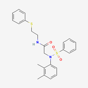 2-[N-(2,3-DIMETHYLPHENYL)BENZENESULFONAMIDO]-N-[2-(PHENYLSULFANYL)ETHYL]ACETAMIDE