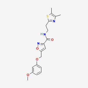 N-[2-(4,5-dimethyl-1,3-thiazol-2-yl)ethyl]-5-[(3-methoxyphenoxy)methyl]-3-isoxazolecarboxamide