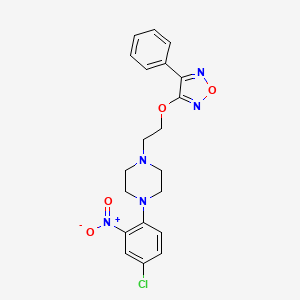 1-(4-chloro-2-nitrophenyl)-4-{2-[(4-phenyl-1,2,5-oxadiazol-3-yl)oxy]ethyl}piperazine