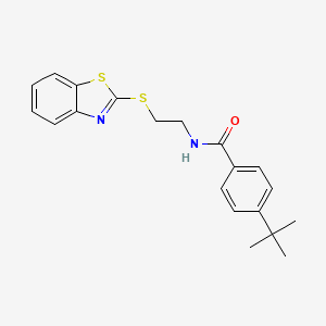 N-[2-(1,3-benzothiazol-2-ylthio)ethyl]-4-tert-butylbenzamide