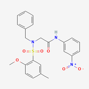 2-[benzyl-(2-methoxy-5-methylphenyl)sulfonylamino]-N-(3-nitrophenyl)acetamide