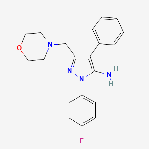 1-(4-fluorophenyl)-3-(4-morpholinylmethyl)-4-phenyl-1H-pyrazol-5-amine