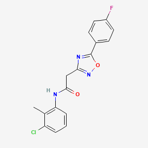 N-(3-chloro-2-methylphenyl)-2-[5-(4-fluorophenyl)-1,2,4-oxadiazol-3-yl]acetamide