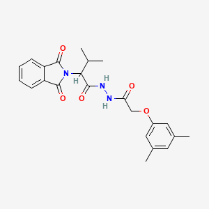 N'-[(3,5-dimethylphenoxy)acetyl]-2-(1,3-dioxo-1,3-dihydro-2H-isoindol-2-yl)-3-methylbutanohydrazide