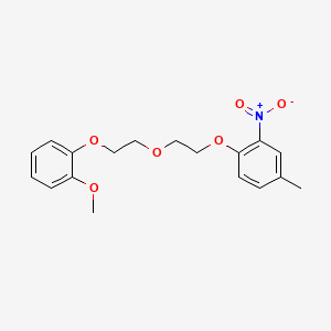 1-{2-[2-(2-methoxyphenoxy)ethoxy]ethoxy}-4-methyl-2-nitrobenzene