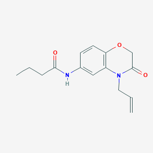 N-[3-oxo-4-(prop-2-en-1-yl)-3,4-dihydro-2H-1,4-benzoxazin-6-yl]butanamide