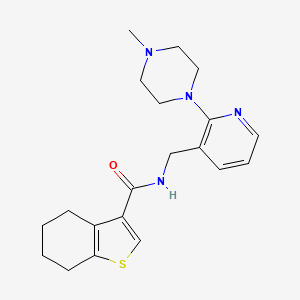 N-{[2-(4-methyl-1-piperazinyl)-3-pyridinyl]methyl}-4,5,6,7-tetrahydro-1-benzothiophene-3-carboxamide