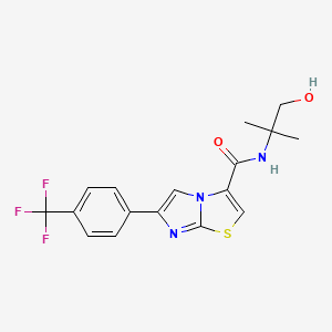 N-(2-hydroxy-1,1-dimethylethyl)-6-[4-(trifluoromethyl)phenyl]imidazo[2,1-b][1,3]thiazole-3-carboxamide