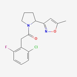 3-{1-[(2-chloro-6-fluorophenyl)acetyl]-2-pyrrolidinyl}-5-methylisoxazole