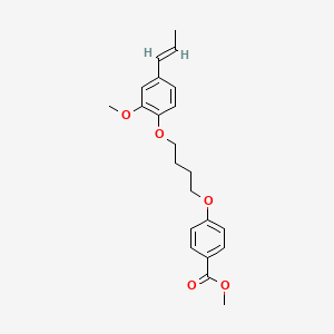 methyl 4-{4-[2-methoxy-4-(1-propen-1-yl)phenoxy]butoxy}benzoate