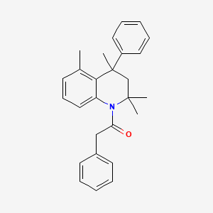 2-phenyl-1-(2,2,4,5-tetramethyl-4-phenyl-3H-quinolin-1-yl)ethanone