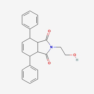 2-(2-hydroxyethyl)-4,7-diphenyl-3a,4,7,7a-tetrahydro-1H-isoindole-1,3(2H)-dione