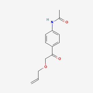 N-[4-(2-prop-2-enoxyacetyl)phenyl]acetamide