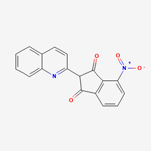 molecular formula C18H10N2O4 B5166612 4-nitro-2-(2-quinolinyl)-1H-indene-1,3(2H)-dione 