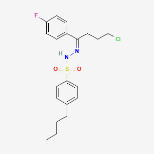 4-butyl-N'-[4-chloro-1-(4-fluorophenyl)butylidene]benzenesulfonohydrazide